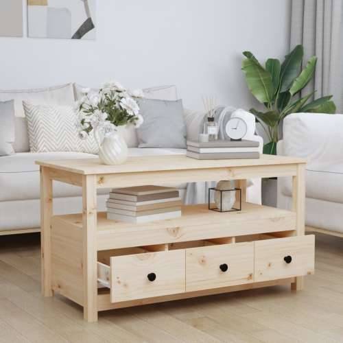 Stolić za kavu 102 x 49 x 55 cm od masivne borovine - Prirodna 1 Cijena