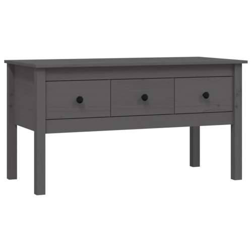 Stolić za kavu sivi 102x49x55 cm od masivne borovine - Siva 1 Cijena