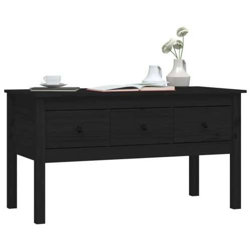 Stolić za kavu crni 102x49x55 cm od masivne borovine - Crna 1 Cijena