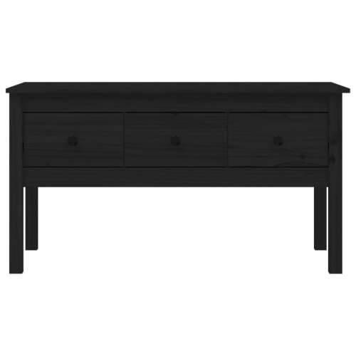 Stolić za kavu crni 102x49x55 cm od masivne borovine - Crna 1 Cijena
