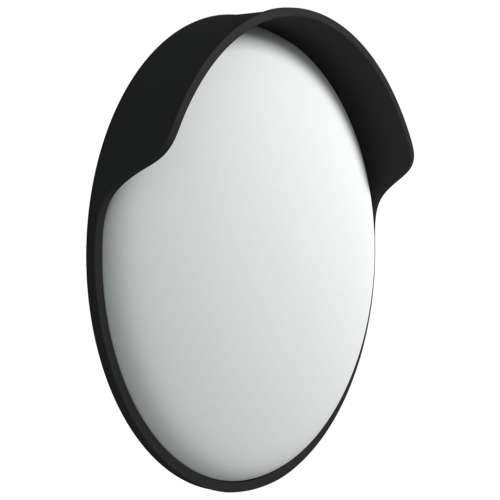 Vanjsko konveksno prometno ogledalo crno Ø 45 cm polikarbonatno Cijena