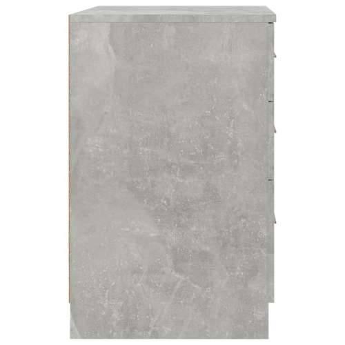 Noćni ormarić boja betona 40 x 40 x 63 cm od konstruiranog drva - Beton siva 1 Cijena