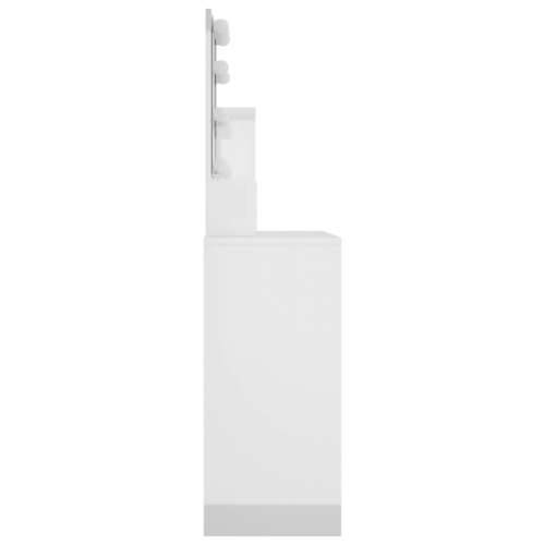Toaletni stolić s LED Bijela visokog sjaja 86,5x35x136 cm Cijena