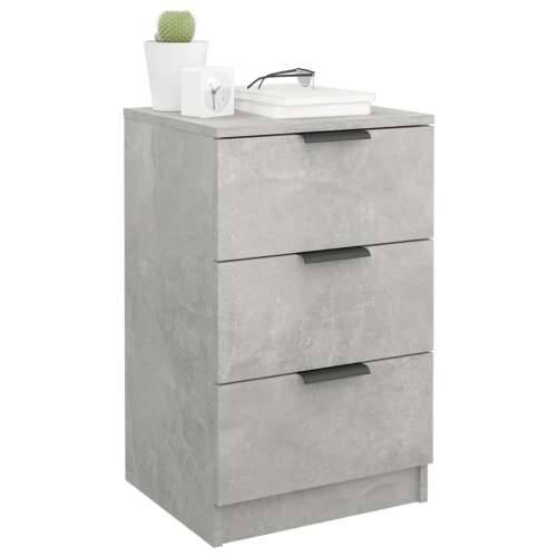 Noćni ormarići 2 kom siva boja betona 40x36x65 cm - Beton siva 2 Cijena