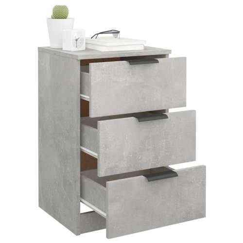 Noćni ormarići 2 kom siva boja betona 40x36x65 cm - Beton siva 2 Cijena