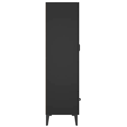 Visoka komoda crna 70 x 31 x 115 cm od konstruiranog drva - Crna 1 Cijena