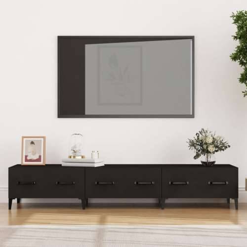 TV ormarić crni 150 x 34,5 x 30 cm od konstruiranog drva - Crna 1 Cijena