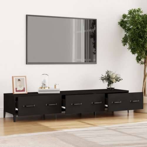 TV ormarić crni 150 x 34,5 x 30 cm od konstruiranog drva - Crna 1 Cijena