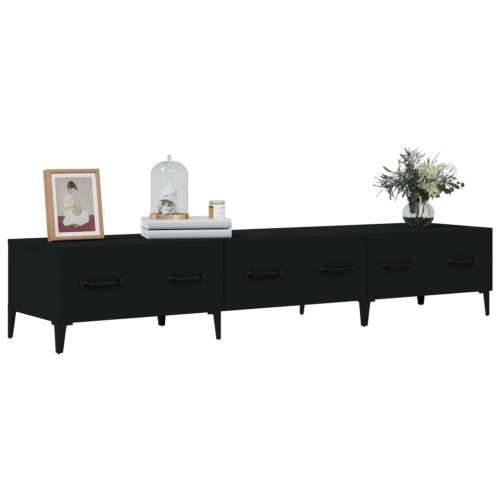 TV ormarić crni 150 x 34,5 x 30 cm od konstruiranog drva - Crna 1 Cijena