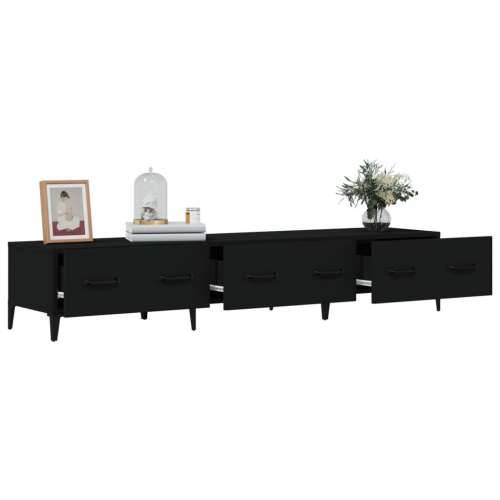 TV ormarić crni 150 x 34,5 x 30 cm od konstruiranog drva - Crna 1 Cijena