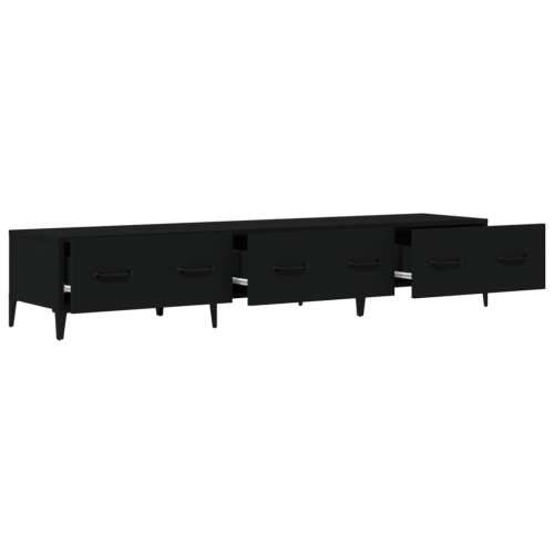 TV ormarić crni 150 x 34,5 x 30 cm od konstruiranog drva - Crna 1 Cijena