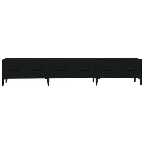 TV ormarić crni 150 x 34,5 x 30 cm od konstruiranog drva - Crna 1 Cijena