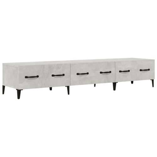 TV ormarić boja betona 150x34,5x30 cm konstruiranog drva - Beton siva 1 Cijena