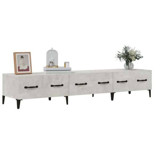 TV ormarić boja betona 150x34,5x30 cm konstruiranog drva - Beton siva 1 Cijena