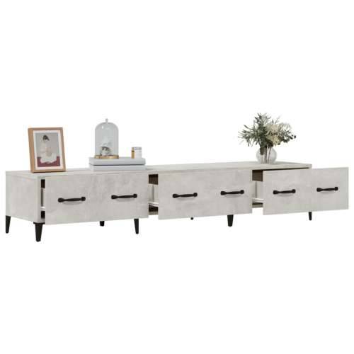 TV ormarić boja betona 150x34,5x30 cm konstruiranog drva - Beton siva 1 Cijena