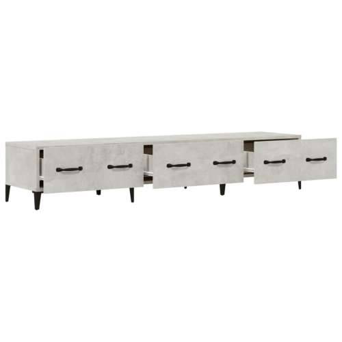 TV ormarić boja betona 150x34,5x30 cm konstruiranog drva - Beton siva 1 Cijena