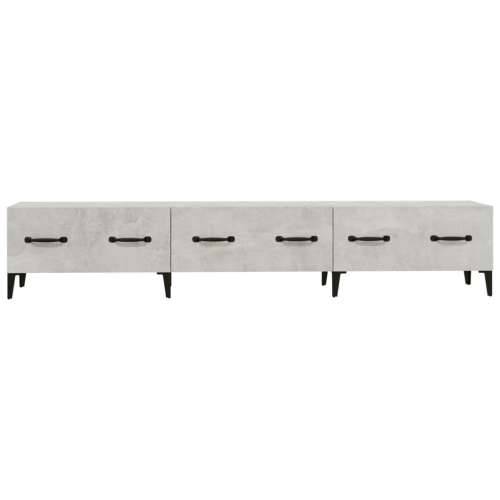 TV ormarić boja betona 150x34,5x30 cm konstruiranog drva - Beton siva 1 Cijena