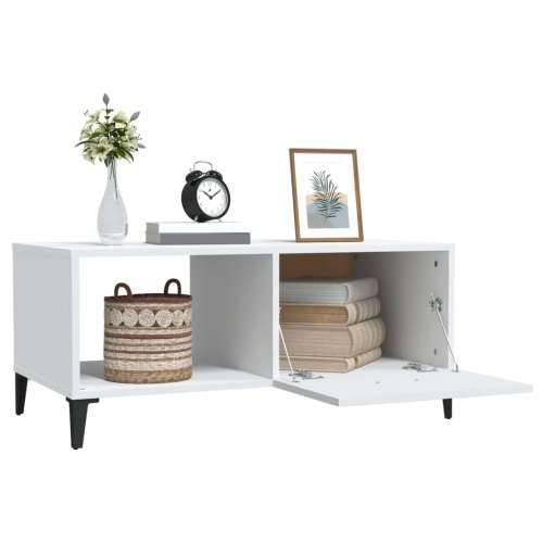 Stolić za kavu bijeli 90 x 50 x 40 cm od konstruiranog drva - Bijela 1 Cijena