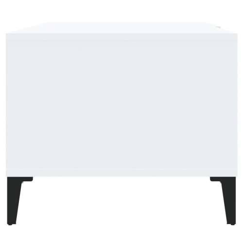 Stolić za kavu bijeli 90 x 50 x 40 cm od konstruiranog drva - Bijela 1 Cijena