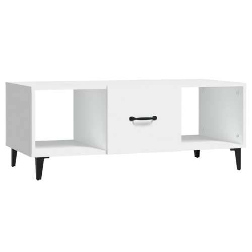 Stolić za kavu bijeli 102 x 50 x 40 cm od konstruiranog drva - Bijela 1 Cijena