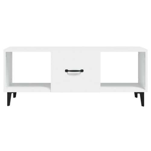 Stolić za kavu bijeli 102 x 50 x 40 cm od konstruiranog drva - Bijela 1 Cijena