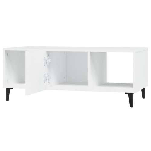 Stolić za kavu bijeli 102 x 50 x 40 cm od konstruiranog drva - Bijela 1 Cijena