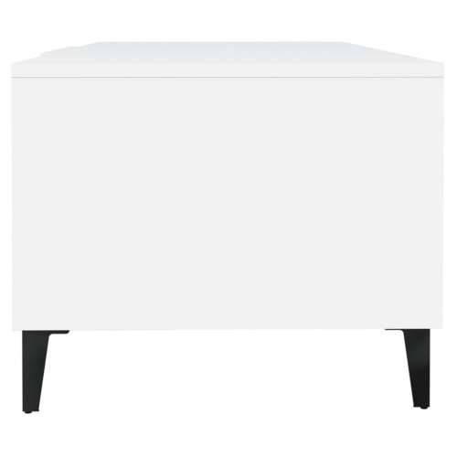 Stolić za kavu bijeli 102 x 50 x 40 cm od konstruiranog drva - Bijela 1 Cijena