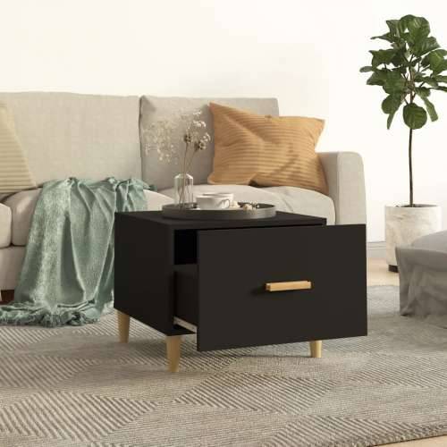 Stolić za kavu crni 50x50x40 cm od konstruiranog drva - Crna 1 Cijena