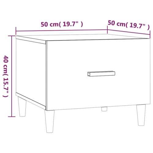 Stolić za kavu crni 50x50x40 cm od konstruiranog drva - Crna 1 Cijena