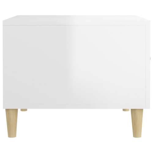 Stolić za kavu sjajni bijeli 50x50x40 cm konstruirano drvo - Visoko sjajno bijela 1 Cijena