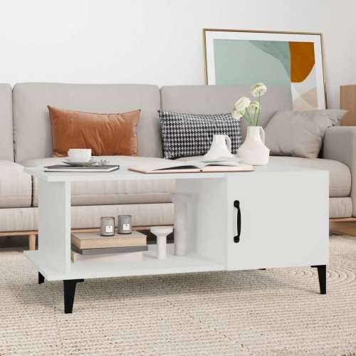 Stolić za kavu bijeli 90 x 50 x 40 cm od konstruiranog drva - Bijela 1 Cijena