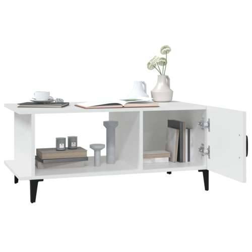 Stolić za kavu bijeli 90 x 50 x 40 cm od konstruiranog drva - Bijela 1 Cijena