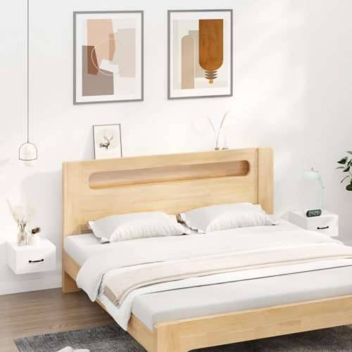 Zidni noćni ormarići 2 kom bijeli visokog sjaja 35 x 35 x 20 cm   - Visoko sjajno bijela 2 Cijena