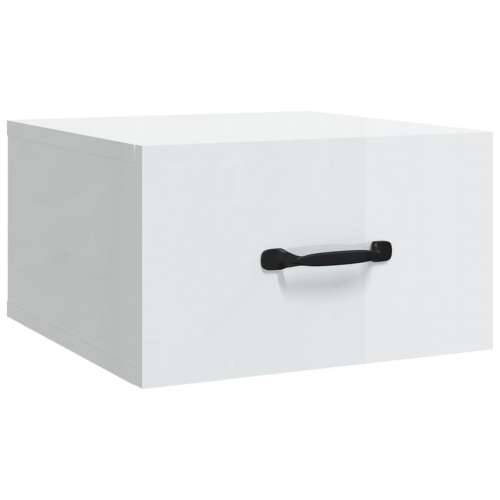 Zidni noćni ormarići 2 kom bijeli visokog sjaja 35 x 35 x 20 cm   - Visoko sjajno bijela 2 Cijena