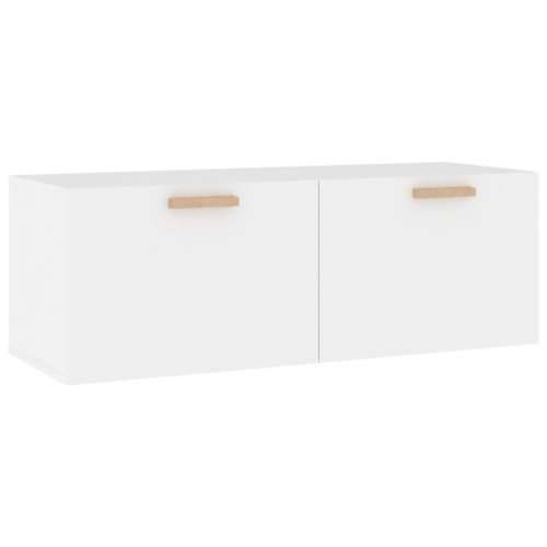 Zidni ormarić bijeli 100 x 36,5 x 35 cm konstruirano drvo - Bijela 1 Cijena