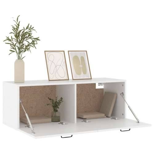 Zidni ormarić bijeli 100 x 36,5 x 35 cm konstruirano drvo - Bijela 1 Cijena