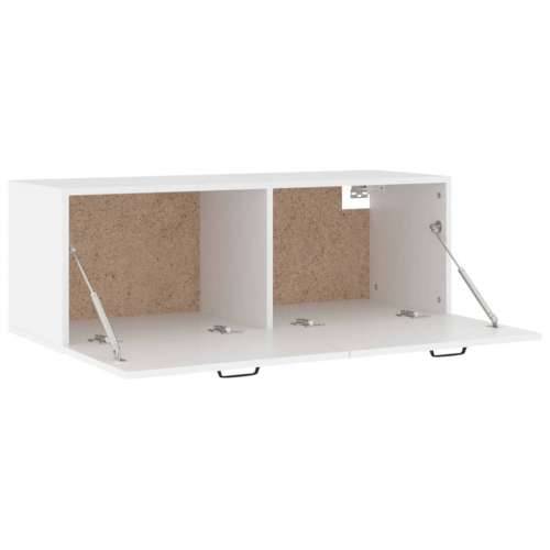 Zidni ormarić bijeli 100 x 36,5 x 35 cm konstruirano drvo - Bijela 1 Cijena