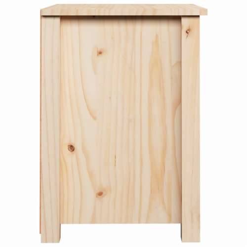 Noćni ormarić 40 x 35 x 49 cm od masivne borovine - Prirodna 1 Cijena