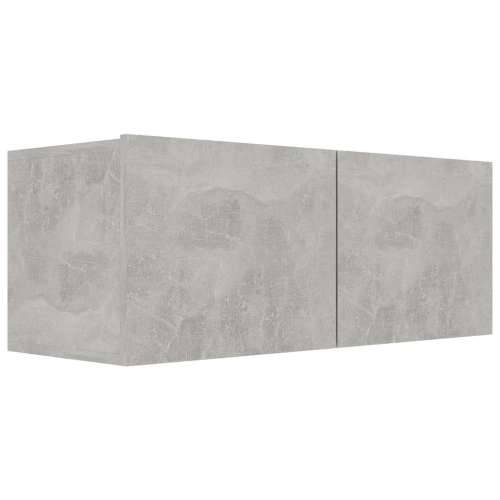 8-dijelni set TV ormarića siva boja betona konstruirano drvo Beton siva 8 90 cm Cijena