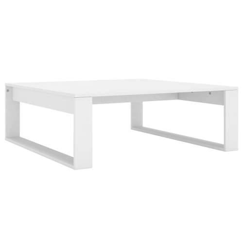 Stolić za kavu bijeli 100 x 100 x 35 cm od konstruiranog drva - Bijela 100 x 100 cm 1 Cijena