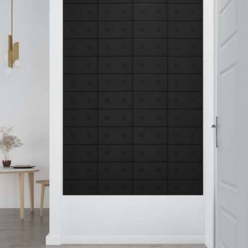 Zidne ploče od umjetne kože 12 kom crne 30 x 15 cm 0,54 m² - Crna 30 x 15 cm 12 Cijena