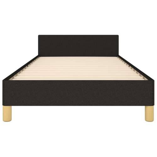 Okvir za krevet s uzglavljem crni 90x200 cm od tkanine Cijena