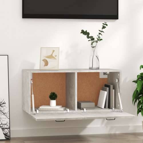 Zidni ormarić boja betona 80x36,5x35 cm od konstruiranog drva - Beton siva 1 Cijena