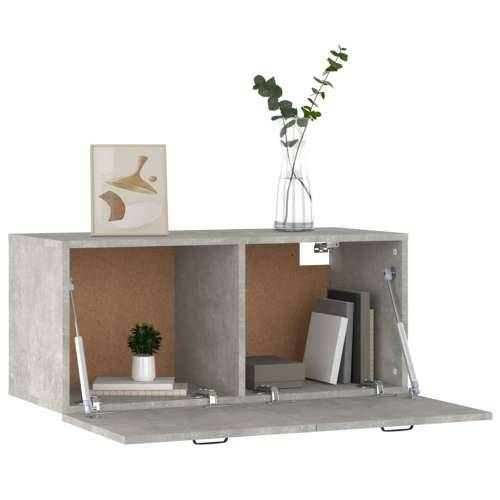 Zidni ormarić boja betona 80x36,5x35 cm od konstruiranog drva - Beton siva 1 Cijena