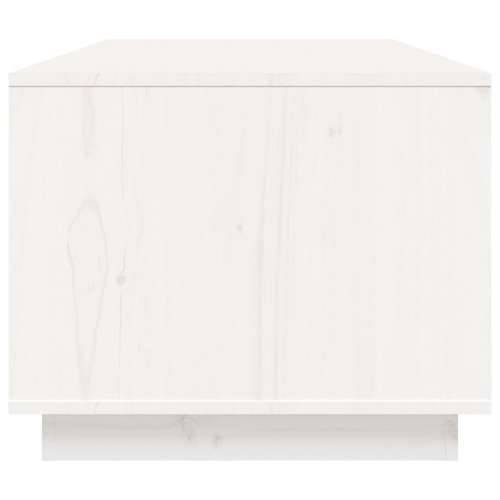 Stolić za kavu bijeli 100 x 50 x 41 cm od masivne borovine - Bijela 1 Cijena
