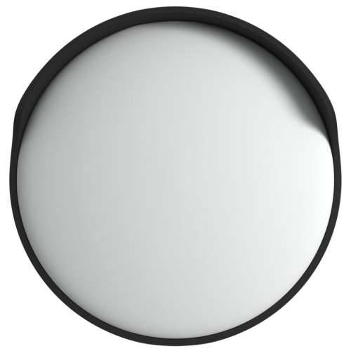 Vanjsko konveksno prometno ogledalo crno Ø 60 cm polikarbonatno Cijena