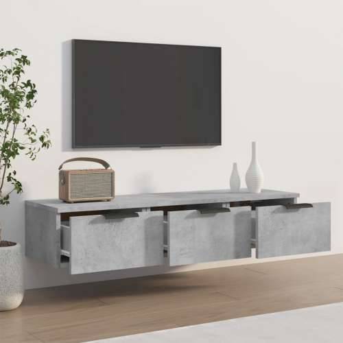 Zidni ormarić boja betona 102x30x20 cm od konstruiranog drva - Beton siva 1 Cijena
