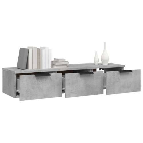Zidni ormarić boja betona 102x30x20 cm od konstruiranog drva - Beton siva 1 Cijena