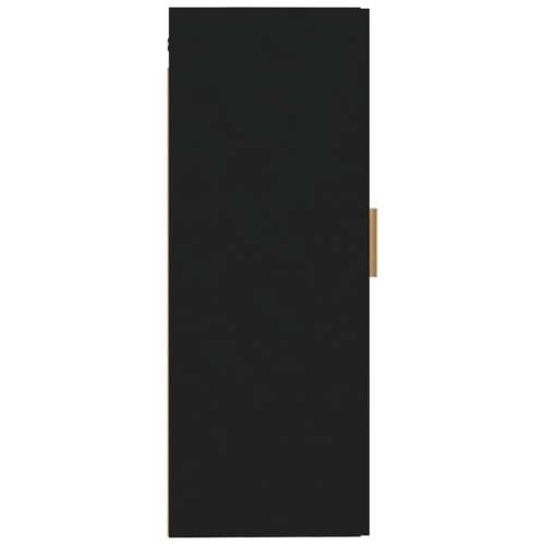 Zidni ormarić crni 35 x 34 x 90 cm od konstruiranog drva Cijena
