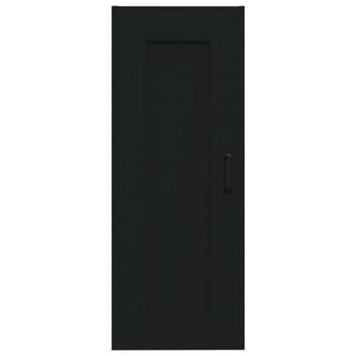 Viseći ormarić crni 35 x 34 x 90 cm od konstruiranog drva - Crna 1 Cijena